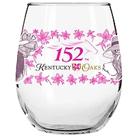 152nd Kentucky Oaks Lily 15oz. Stemless Wine Glass