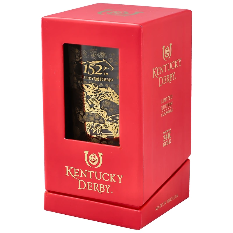 152nd Kentucky Derby 24K Limited Edition Gold Mint Julep Glass