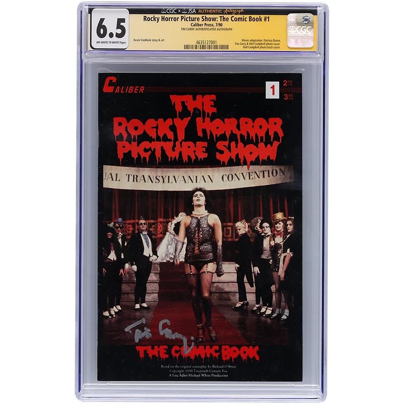 Tim Curry Autographed The Rocky Horror Picture Show: The Comic Book #1 CGC Authenticated Comic Book