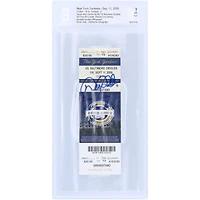Derek Jeter New York Yankees Autographed All-Time Hit Leader, Passes Lou Gehrig Beckett Fanatics Witnessed Authenticated NM 7 Ticket from September 11, 2009 with "Passed Gehrig All Time Hit List" Inscription