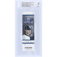 Derek Jeter New York Yankees Autographed Last Career Stolen Base Beckett Fanatics Witnessed Authenticated NM-MT 8 Ticket from September 21, 2014 with "Last Stolen Base" Inscription