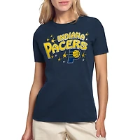 Women's Starter Navy Indiana Pacers Fireworks T-Shirt