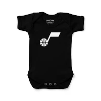 Infant Chad & Jake Black Utah Jazz Primary Logo Bodysuit
