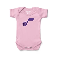 Infant Chad & Jake Pink Utah Jazz Primary Logo Bodysuit