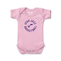 Infant Chad & Jake Pink Utah Jazz Secondary Logo Bodysuit