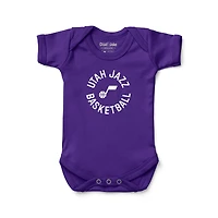 Infant Chad & Jake Purple Utah Jazz Secondary Logo Bodysuit