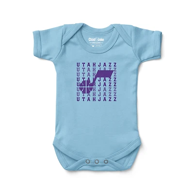 Infant Chad & Jake Utah Jazz Retro Bodysuit