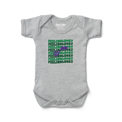 Infant Chad & Jake Gray Utah Jazz Feeling Lucky Bodysuit