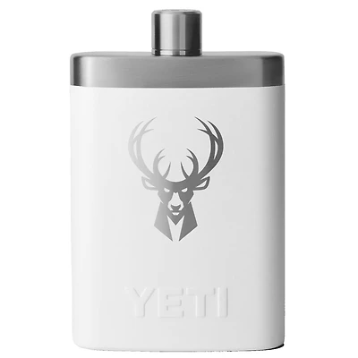 YETI White Milwaukee Bucks 7oz. Flask