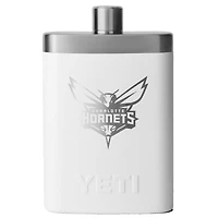 YETI White Charlotte Hornets 7oz. Flask
