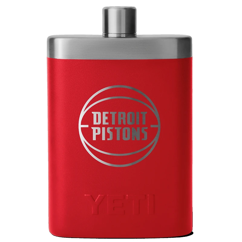 YETI Red Detroit Pistons 7oz. Flask