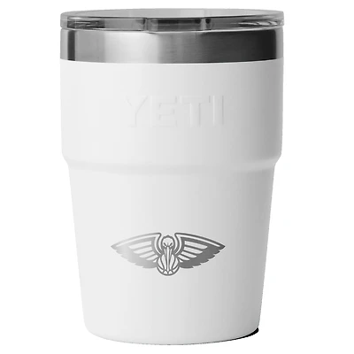 YETI White New Orleans Pelicans 16oz. Rambler Stackable Cup with Magslider Lid
