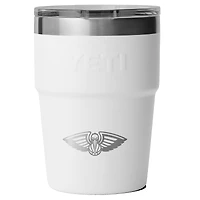 YETI White New Orleans Pelicans 16oz. Rambler Stackable Cup with Magslider Lid