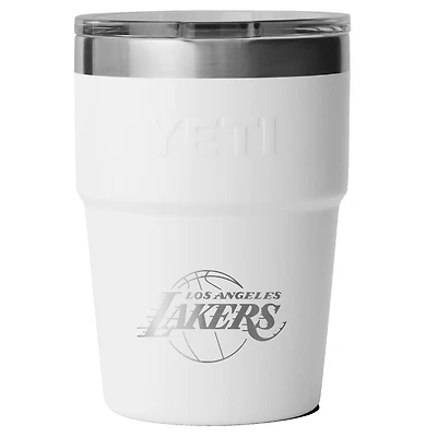 YETI White Los Angeles Lakers 16oz. Rambler Stackable Cup with Magslider Lid