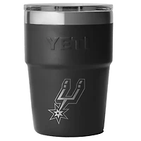 YETI Black San Antonio Spurs 16oz. Rambler Stackable Cup with Magslider Lid