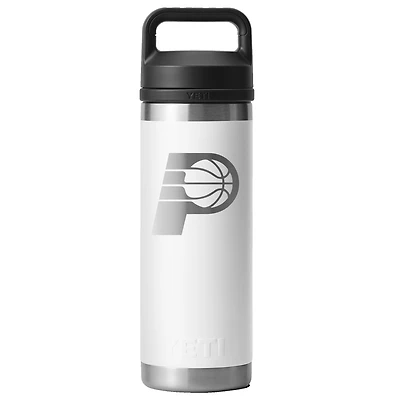 YETI White Indiana Pacers 18oz. Rambler Chug Water Bottle