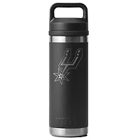 YETI Black San Antonio Spurs 18oz. Rambler Chug Water Bottle