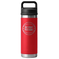 YETI Red Detroit Pistons 18oz. Rambler Chug Water Bottle