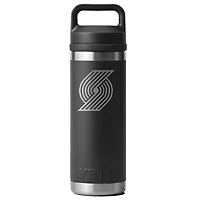 YETI Black Portland Trail Blazers 18oz. Rambler Chug Water Bottle