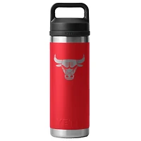 YETI Red Chicago Bulls 18oz. Rambler Chug Water Bottle