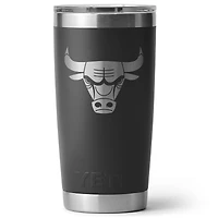 YETI Black Chicago Bulls 20oz. Rambler Tumbler with Magslider Lid