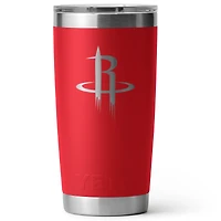 YETI Red Houston Rockets 20oz. Rambler Tumbler with Magslider Lid
