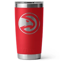 YETI Red Atlanta Hawks 20oz. Rambler Tumbler with Magslider Lid