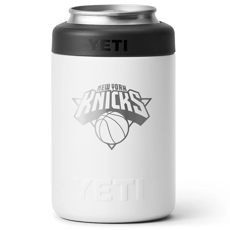 YETI White New York Knicks 12oz. Rambler Colster Can Cooler