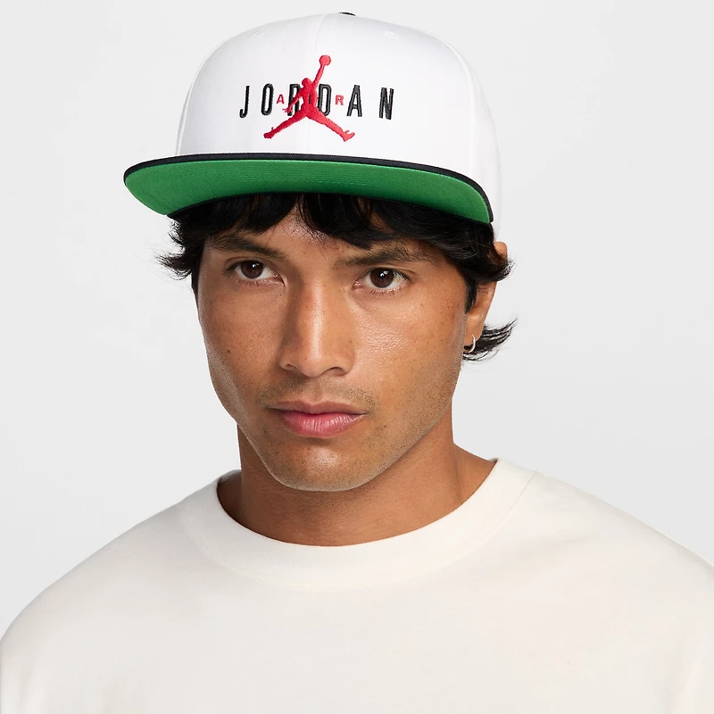 Unisex Jordan Brand White Pro Essential Snapback Hat