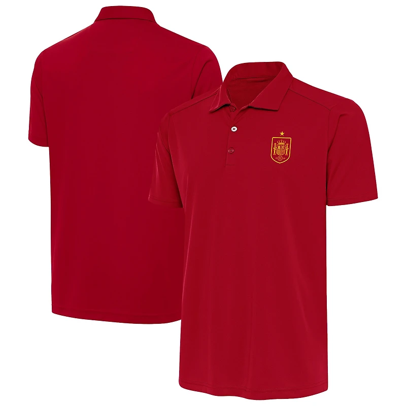 Men's Antigua Red Spain National Team Statement Polo