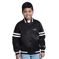 Youth Starter  Black New Orleans Pelicans Satin Full-Snap Varsity Jacket