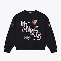 Women's Mitchell & Ness  Black San Francisco Giants Pep Rally Sweatshirt