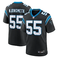 Men's Nike Maema Njongmeta  Black Carolina Panthers Team Game Jersey