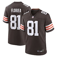 Men's Nike Luke Floriea  Brown Cleveland Browns Team Game Jersey