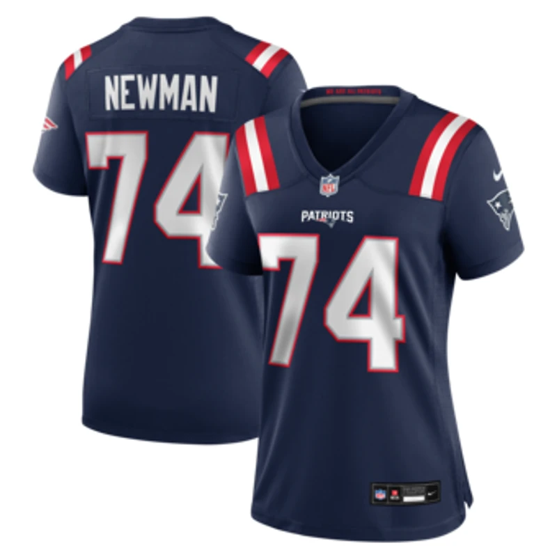 Women's Nike Royce Newman  Navy New England Patriots Team Game Jersey