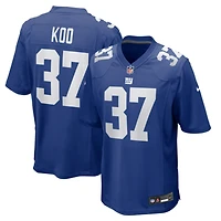 Men's Nike Younghoe Koo  Royal New York Giants Team Game Jersey