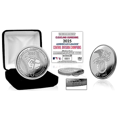 Highland Mint Cleveland Guardians 2025 AL Central Division Champions 39mm Silver Coin
