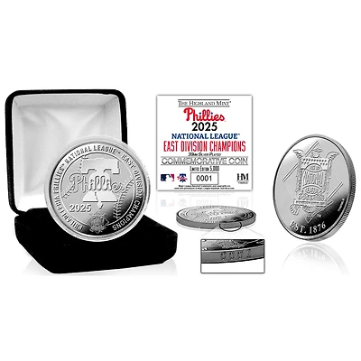 Highland Mint Philadelphia Phillies 2025 NL East Division Champions 39mm Silver Coin