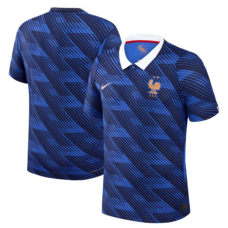 Men's Nike  Blue France National Team 2026 Home Match Authentic Jersey