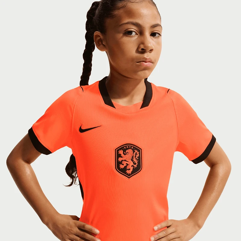 Youth Nike Orange Netherlands National Team 2026 Home Stadium Replica Jersey