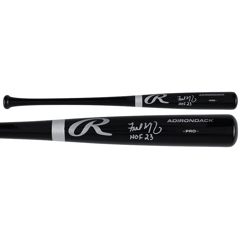 Fred McGriff Atlanta Braves Autographed Black Rawlings Pro Bat with "HOF 23" Inscription