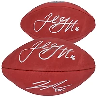 Jared Goff & Jahmyr Gibbs Detroit Lions Autographed Wilson Duke Full Color Football