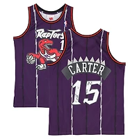 Vince Carter Toronto Raptors Autographed Purple Mitchell & Ness 1998-99 Swingman Jersey with "98/99 NBA ROY" Inscription