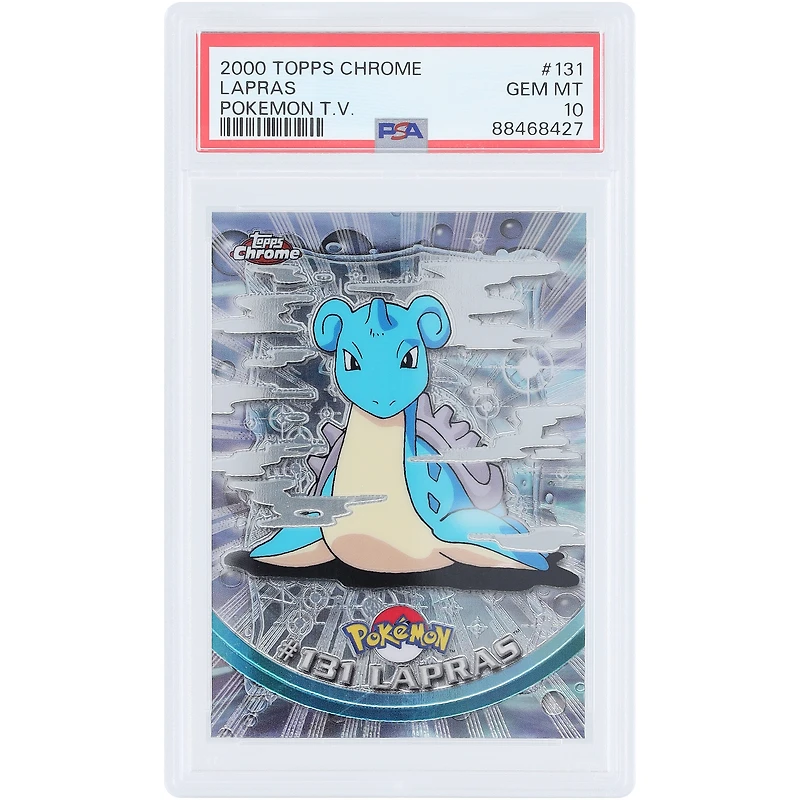Lapras 2000 Topps Pokemon TV Foil #131 PSA Authenticated 10 Card