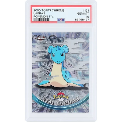 Lapras 2000 Topps Pokemon TV Foil #131 PSA Authenticated 10 Card