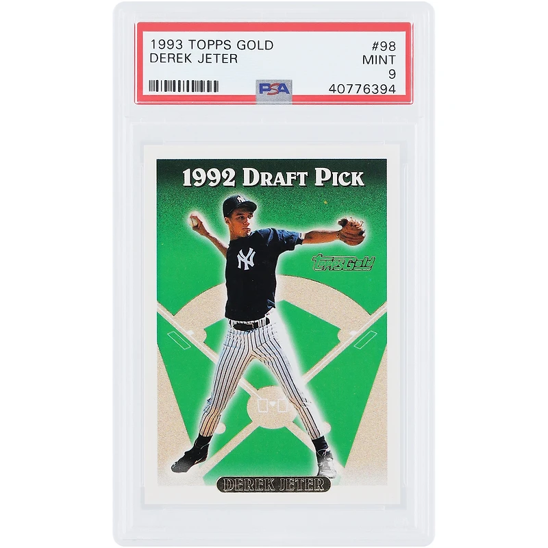 Derek Jeter New York Yankees 1993 Topps Gold #98 PSA Authenticated 9 Rookie Card