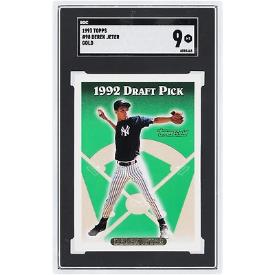 Derek Jeter New York Yankees 1993 Topps Gold #98 SGC Authenticated 9 Rookie Card