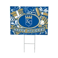 Kansas City Royals 24" x 18" Happy Holidays Christmas Outdoor Staked Yard Sign
