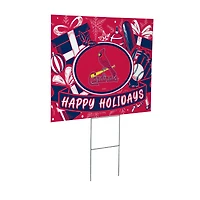 St. Louis Cardinals 24" x 18" Happy Holidays Christmas Outdoor Staked Yard Sign