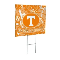 Tennessee Volunteers 24" x 18" Happy Holidays Christmas Outdoor Staked Yard Sign